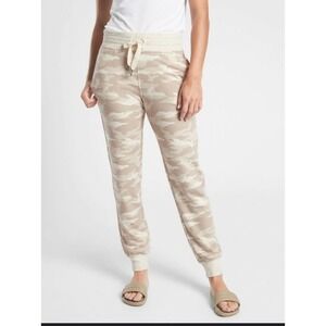 Athleta Balance Printed Jogger Pant size S Oatmeal Heather